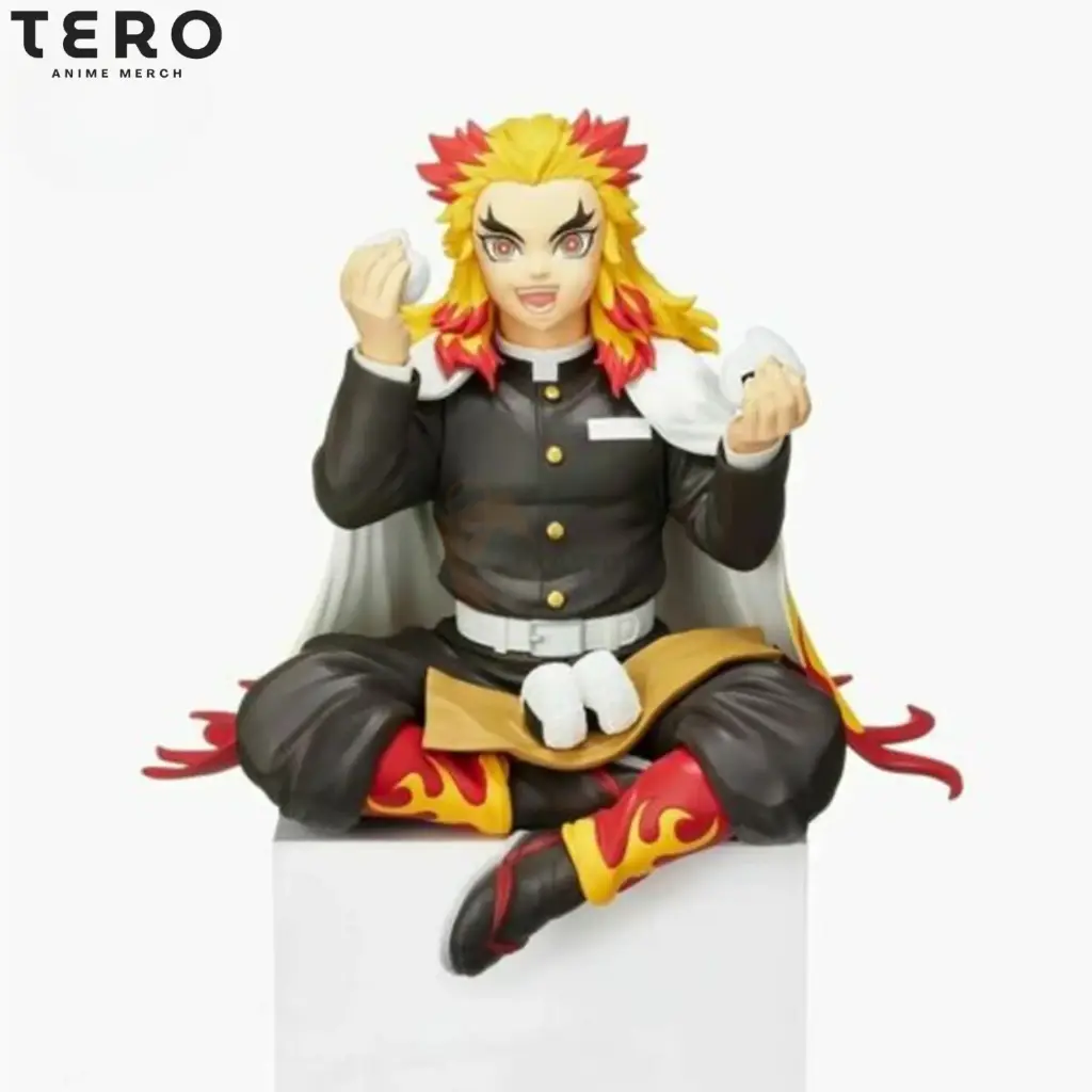 Demon Slayer Kyojuro Rengoku Sitting Action Figure 14cm