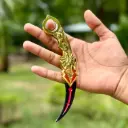 Premium Karambit Knife Full-Metal with Button Function – 18cm