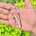 Mini-Katana Keychain Full-Metal with Button – 9cm