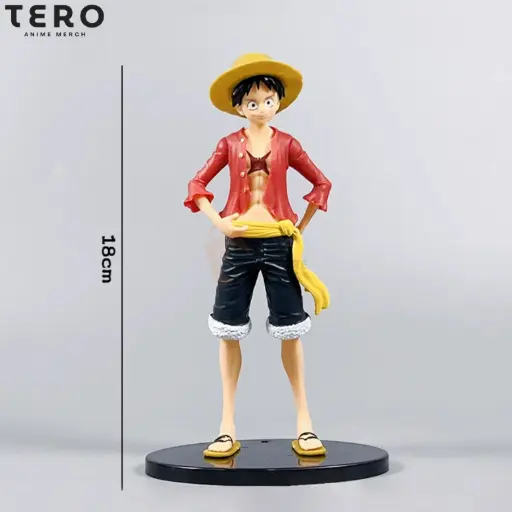 One Piece Red Dress Luffy Standing 19cm