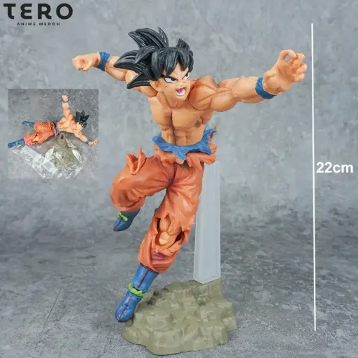 Dragon Ball Z Goku Stone base 22cm Figure OPP Packing