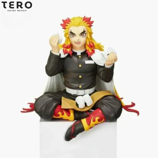 Demon Slayer Kyojuro Rengoku Sitting Action Figure 14cm