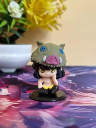 Inosuke Hashibira Chibi Figure With Mask -7cm Demon Slayer